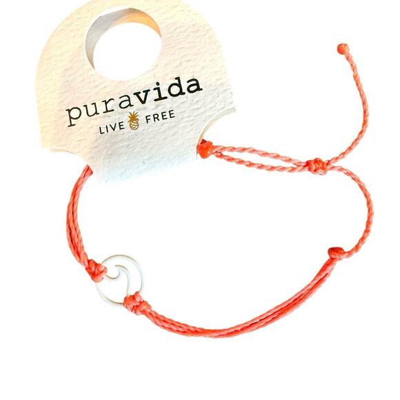 Authentic Pura Vida Bracelet Set Wave Charm Neon Boho Beach Beaded Festival - Picture 3 of 6